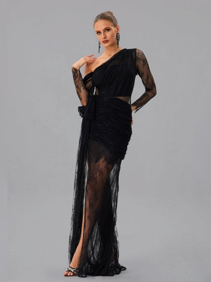 Abito Maxi in Pizzo e Rete Farooq