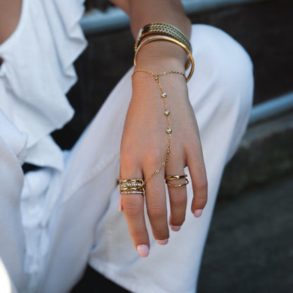 Anello in Cristallo e Oro 'Forever'