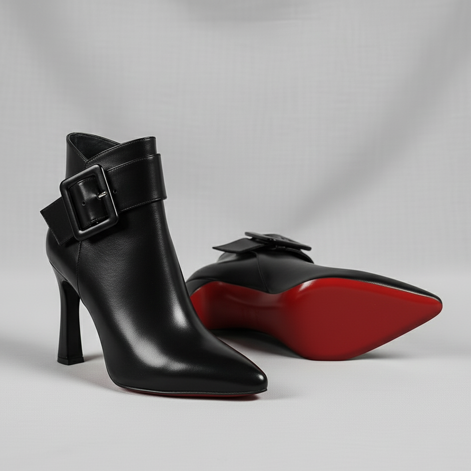 Victoria Stiletto Leather Boots