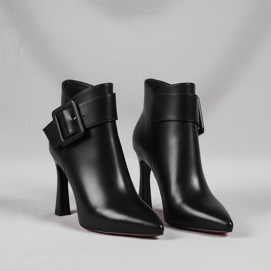 Victoria Stiletto Leather Boots