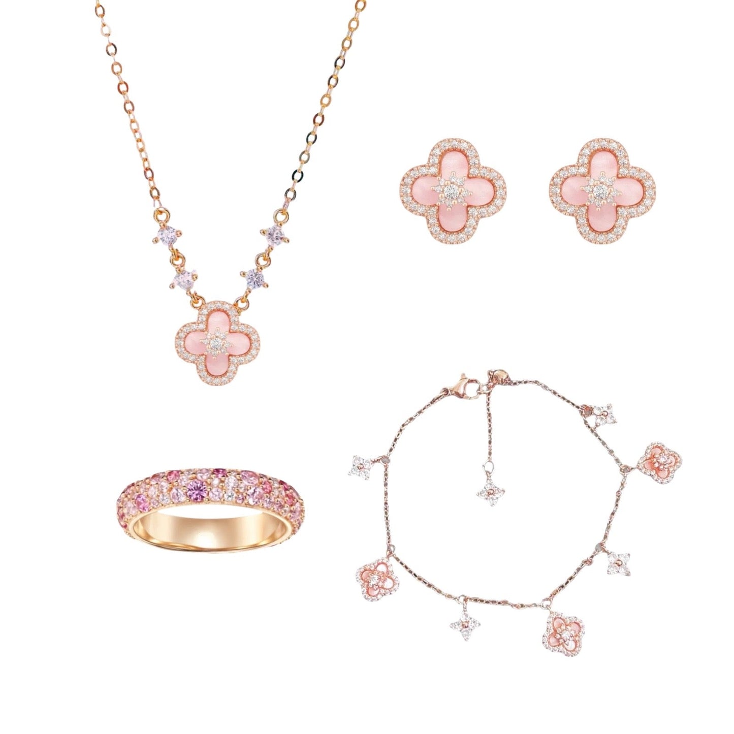 Set Rosé Sparkle Bloom