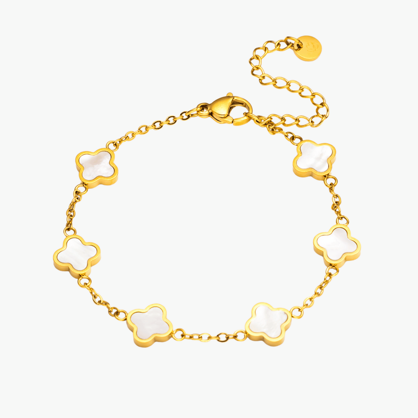 Mini White Clover Bracelet