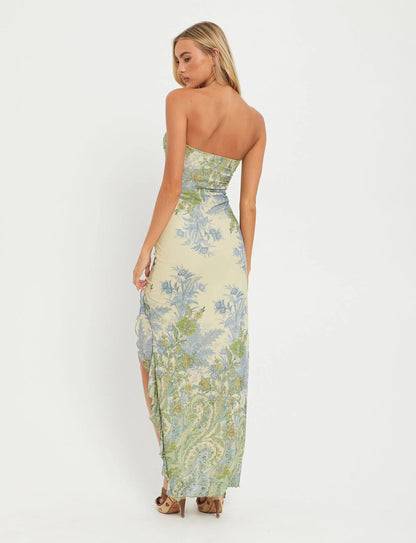 Abito Maxi Senza Spalline Bloom