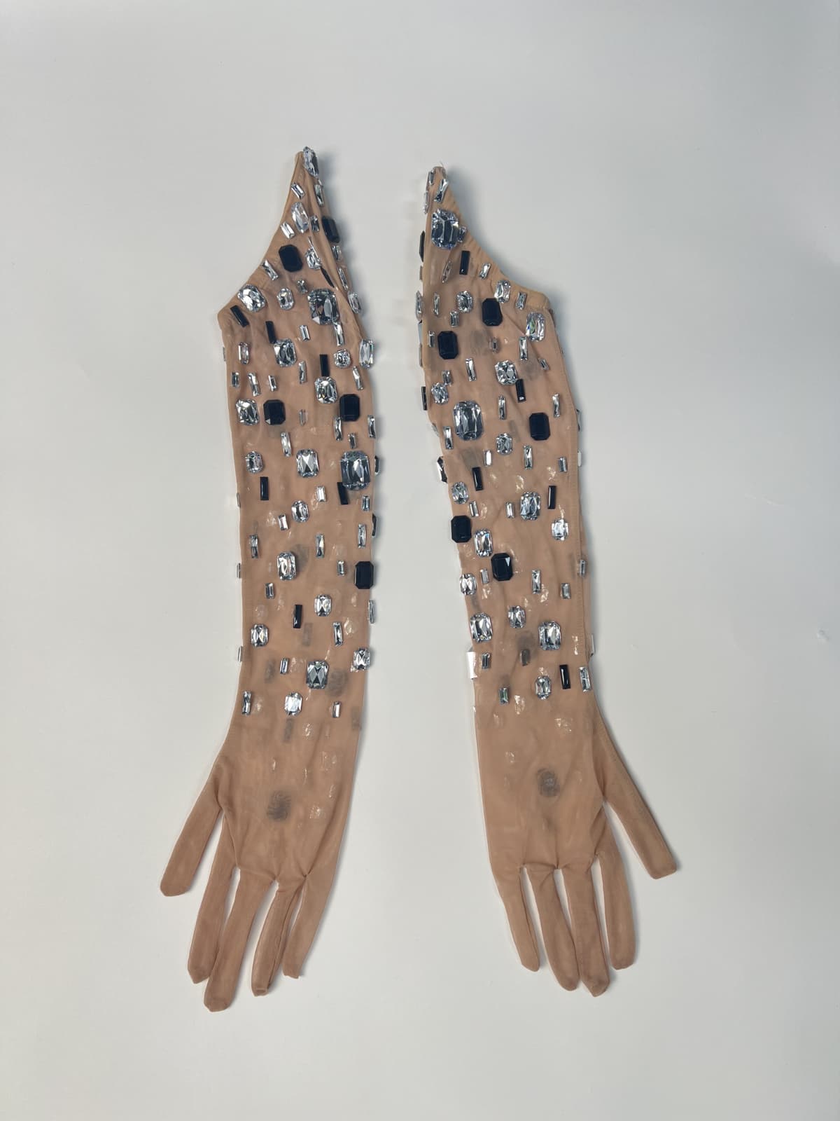 Abito Maxi In Rete Decorato Senza Spalline Kyrissa