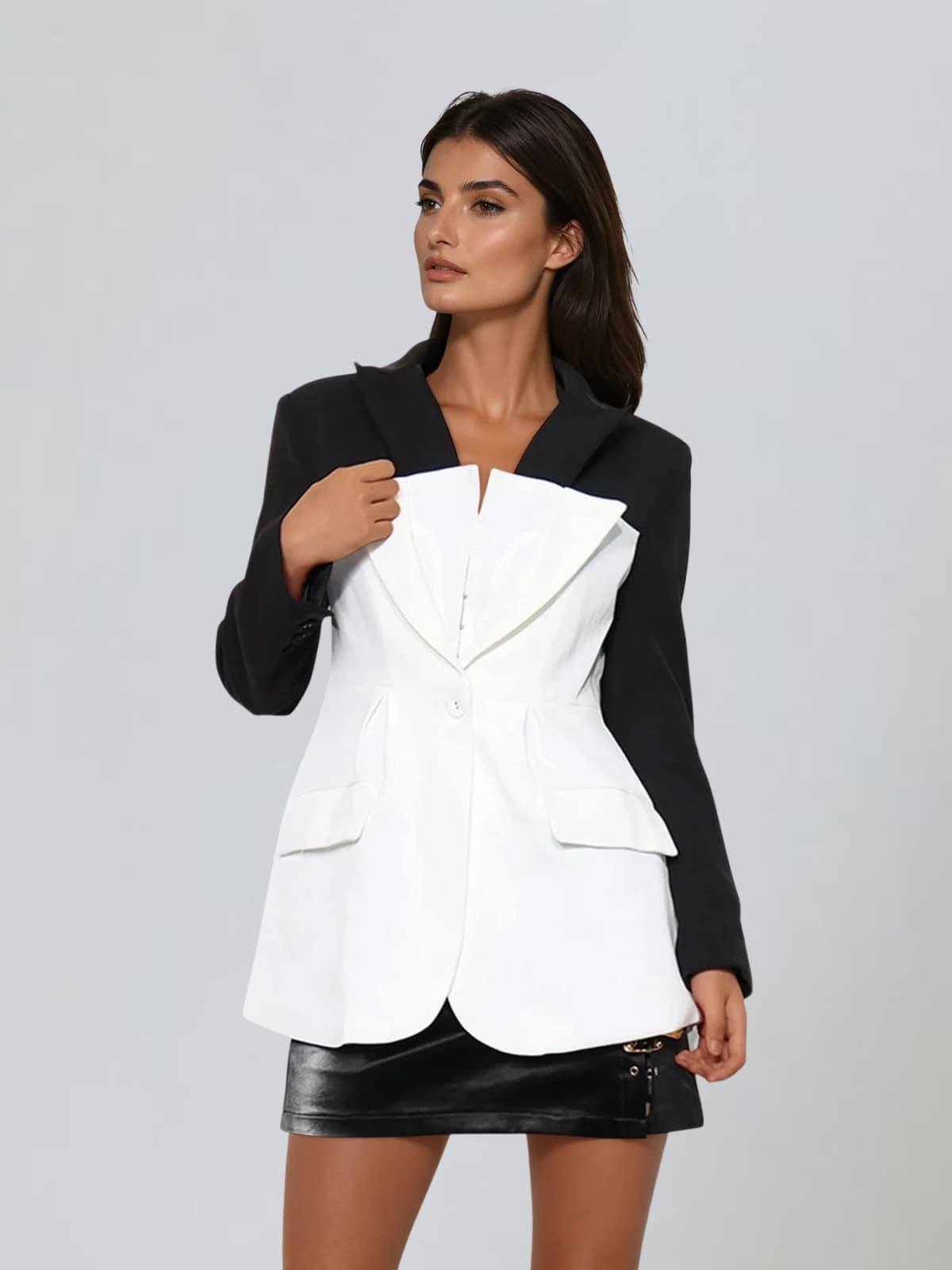 Blazer con Collo Piegato Lagrangex