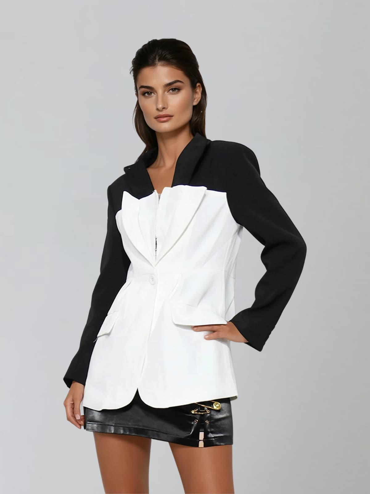 Blazer con Collo Piegato Lagrangex