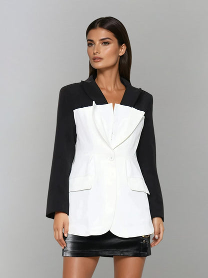 Blazer con Collo Piegato Lagrangex