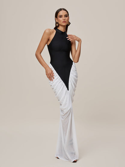 Abito Maxi Bandage Senza Maniche Lenore