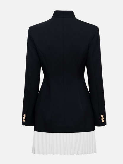 Abito Mini Blazer Pieghettato Linux