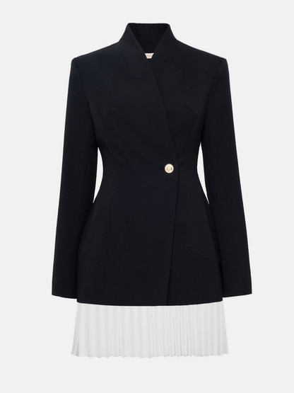 Abito Mini Blazer Pieghettato Linux