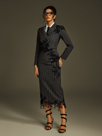 Set Giacca e Gonna in Pizzo Liselle