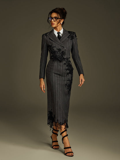 Set Giacca e Gonna in Pizzo Liselle