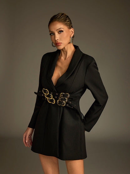 Blazer Lungo con Cintura Ludolf