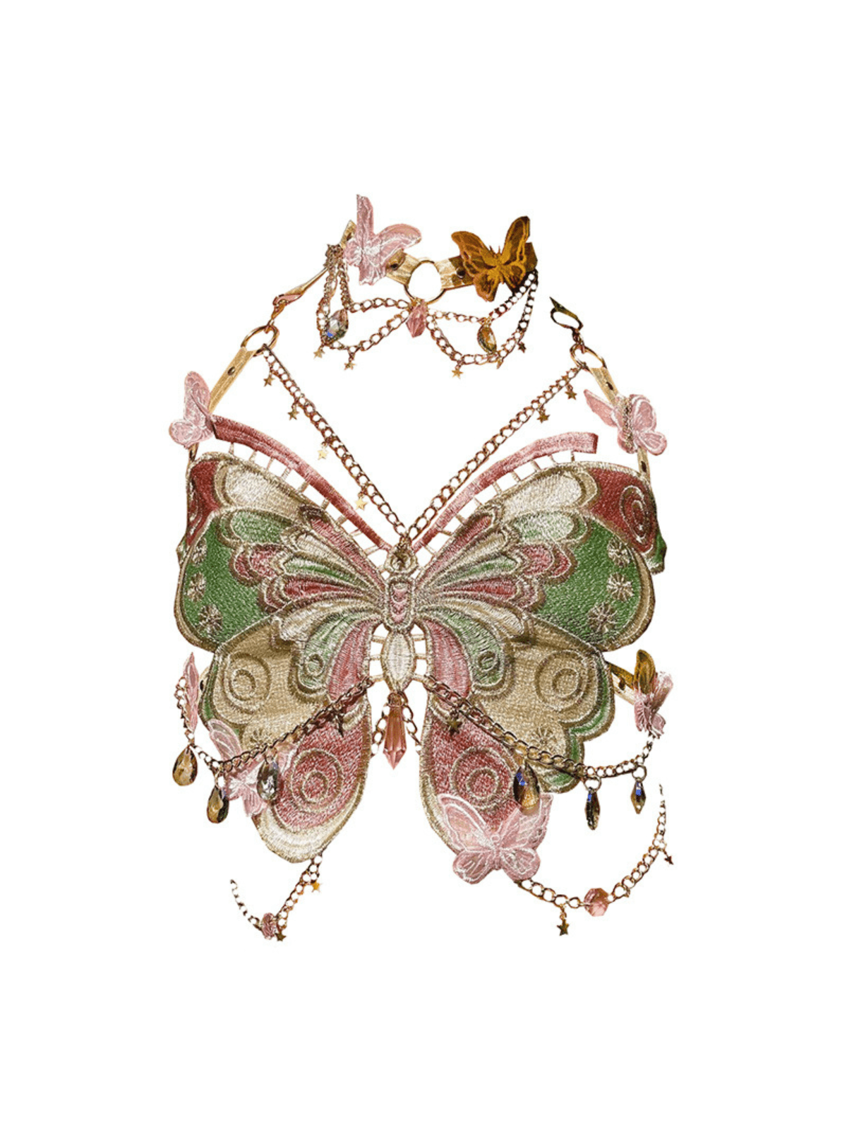 Top Ricamato Mawar Star Butterfly