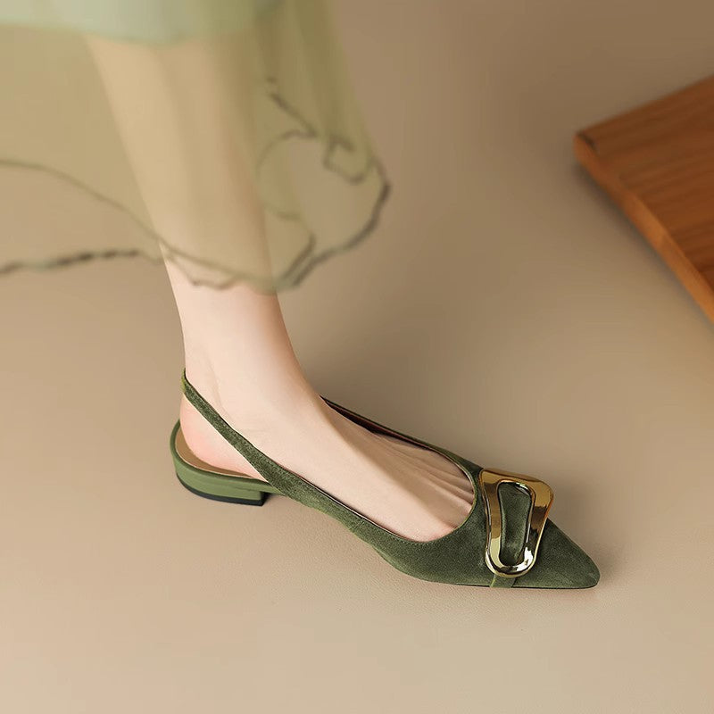 Elise Suede Slingback Mules