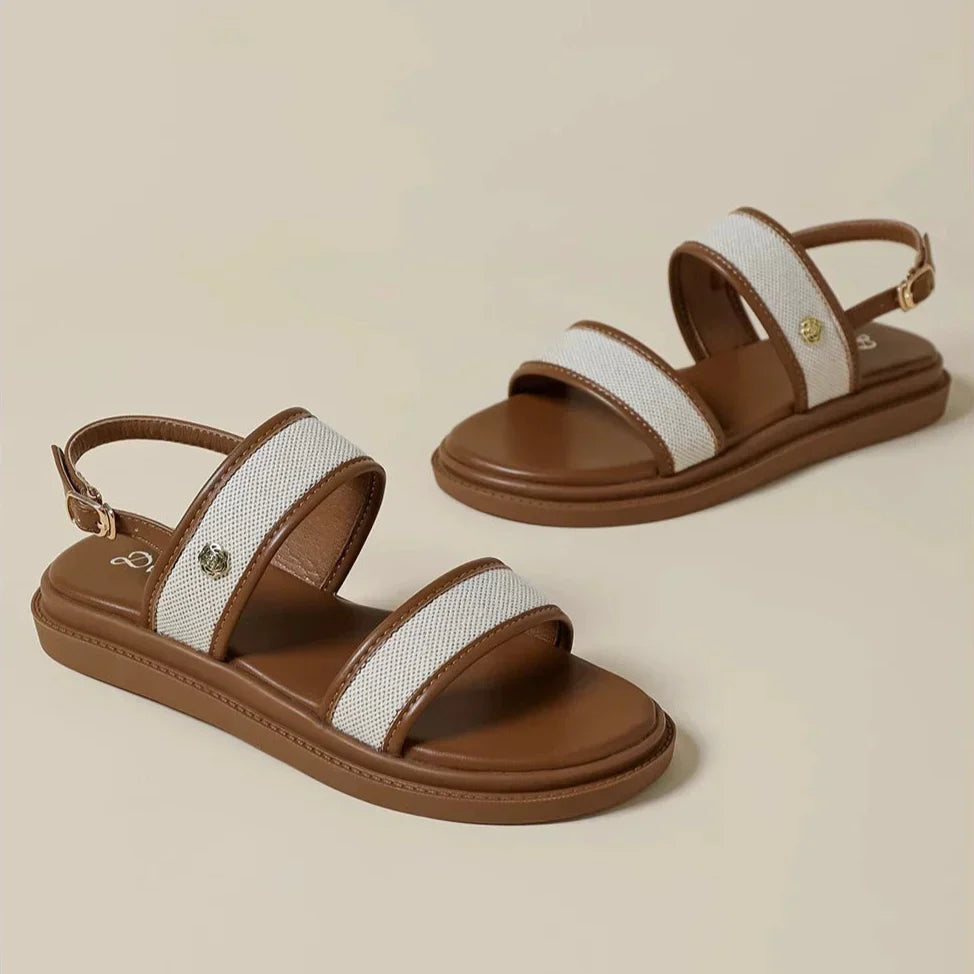 Sandali Eline in Pelle Rosa