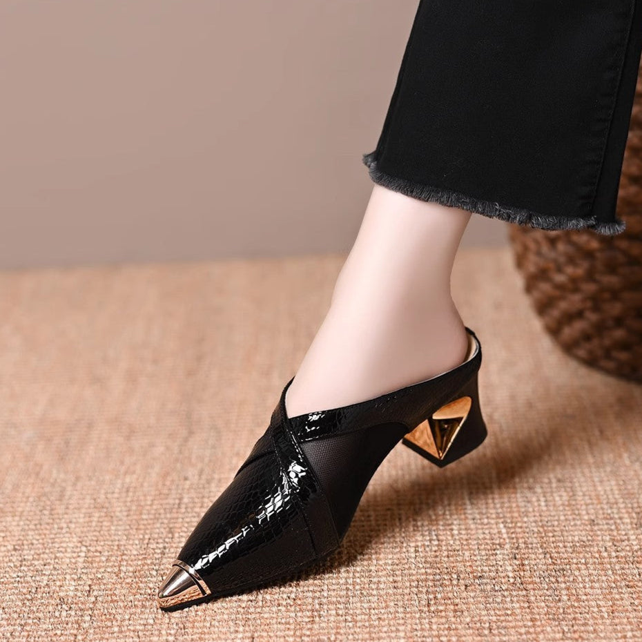 Valerie Leather Mule