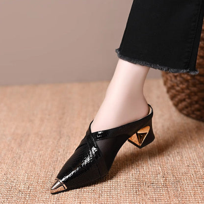 Valerie Leather Mule