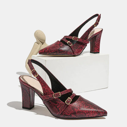Camille Textured Leather Shoes