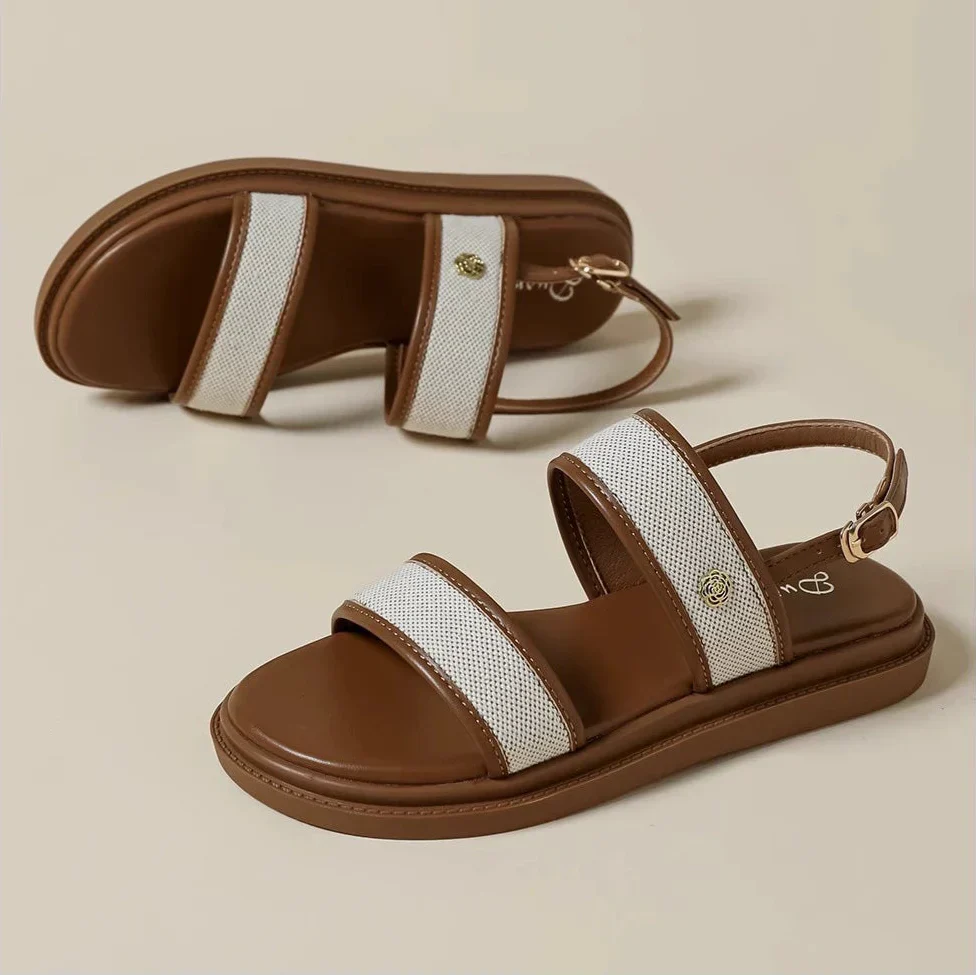 Sandali Eline in Pelle Rosa