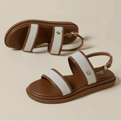 Sandali Eline in Pelle Rosa