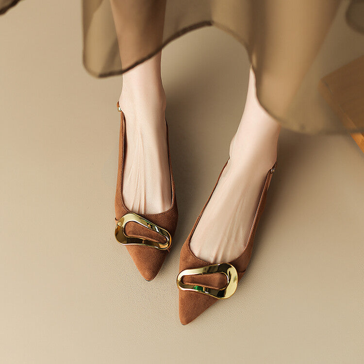 Elise Suede Slingback Mules