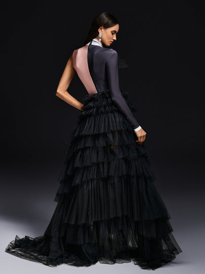 Bodystamp con Bordo in Tulle Okalani