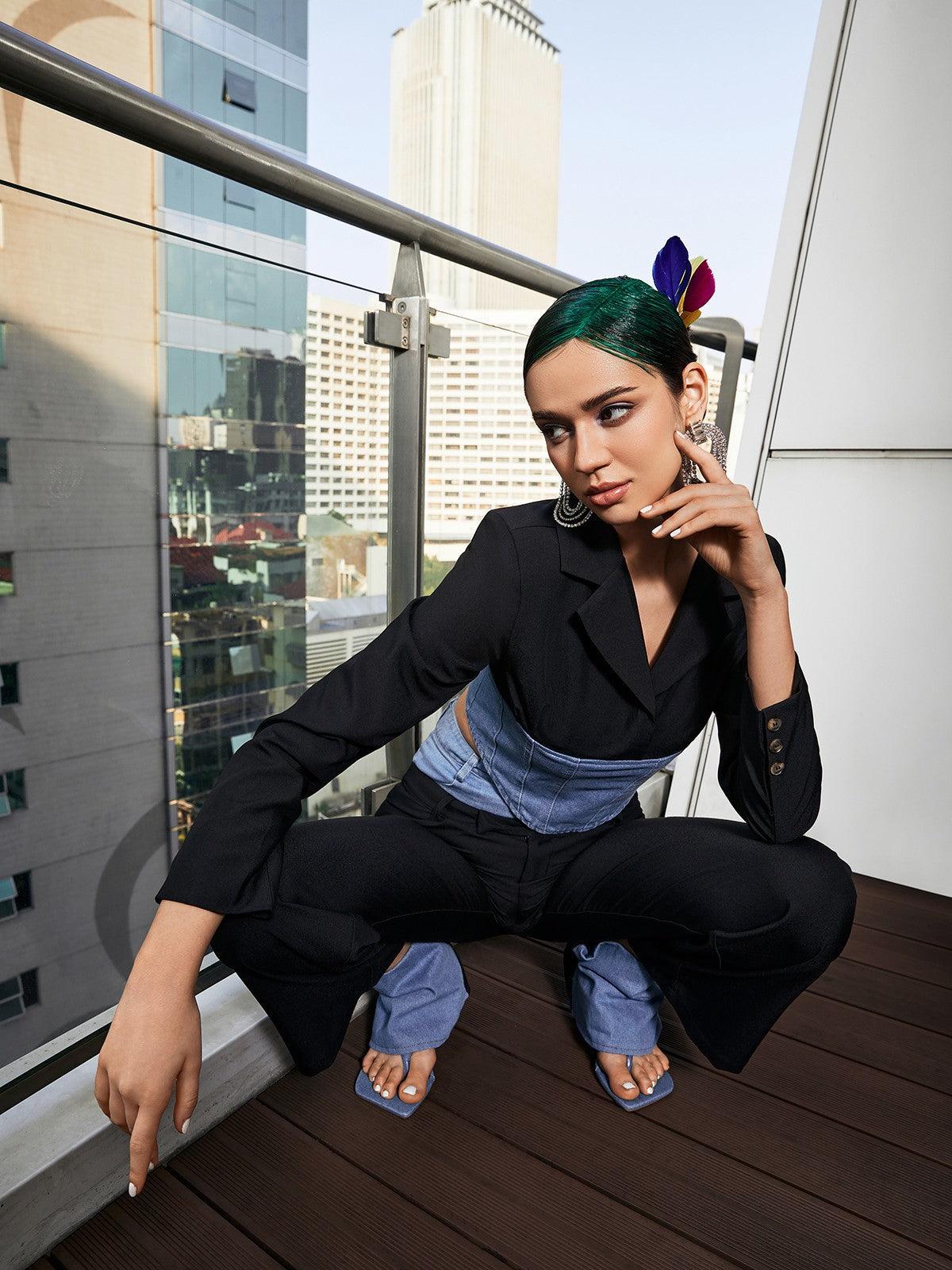 Blazer Bodycon a Maniche Lunghe Pallas