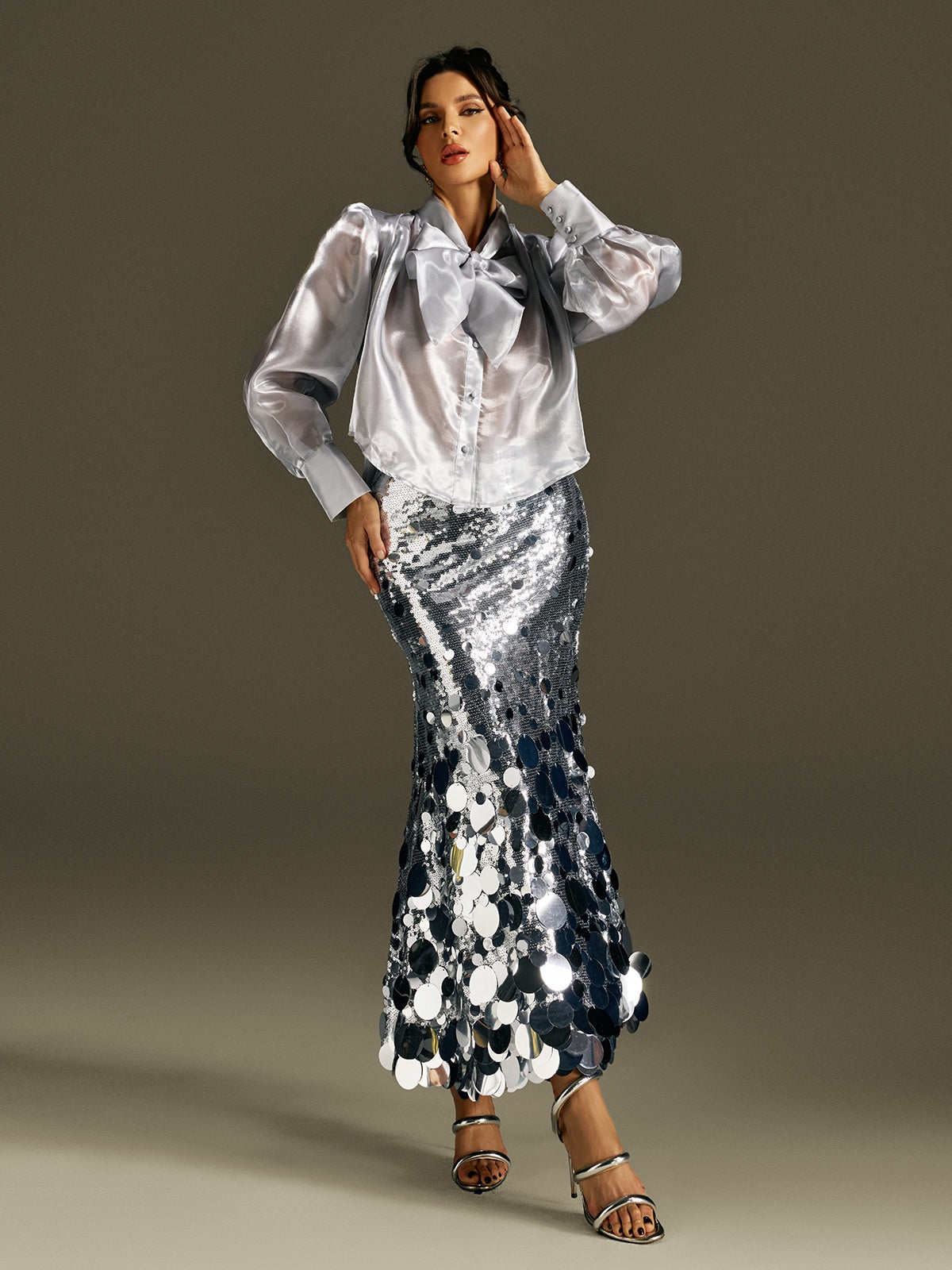 Top in Organza con Fiocco Ronica