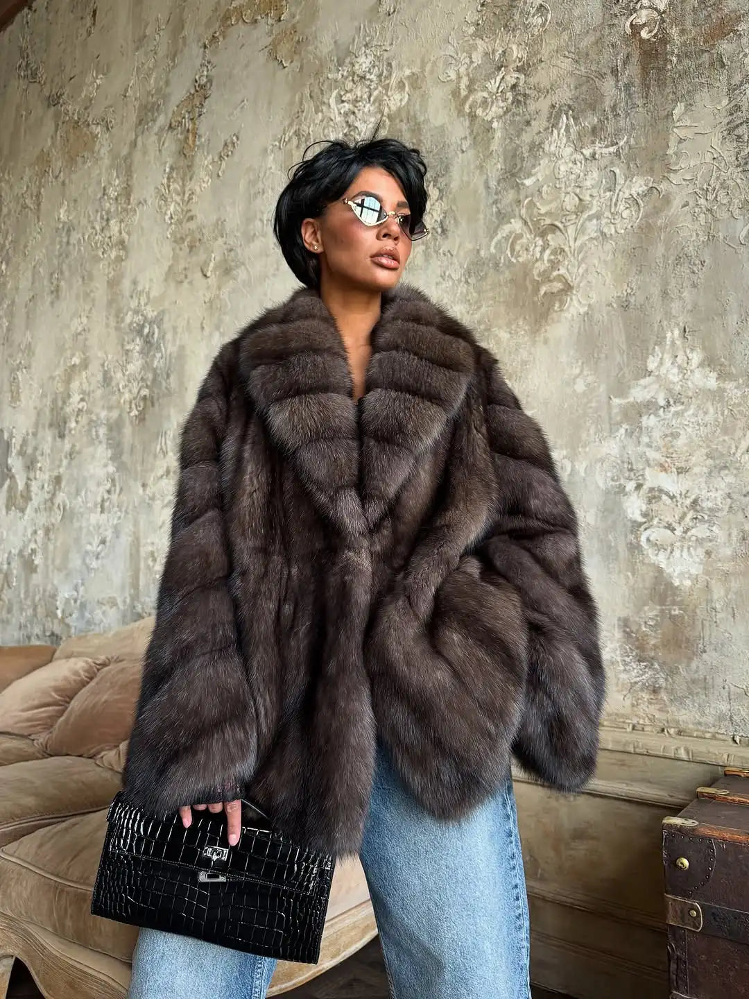 Mire Luxurious Faux Fur Coat