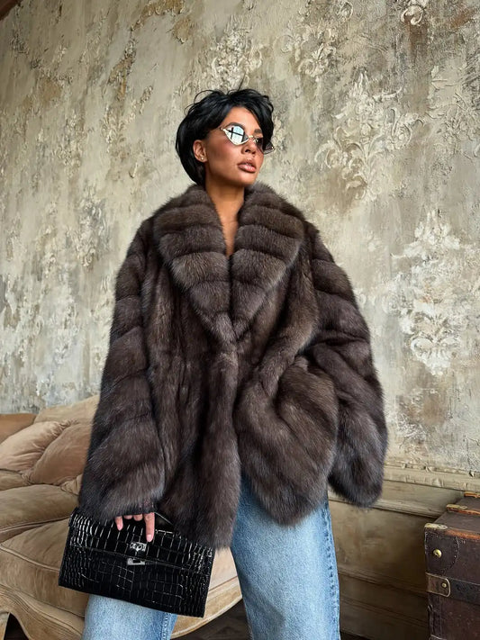 Mire Luxurious Faux Fur Coat