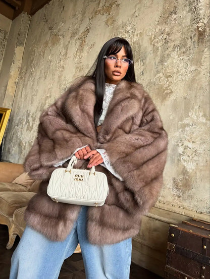 Mire Luxurious Faux Fur Coat