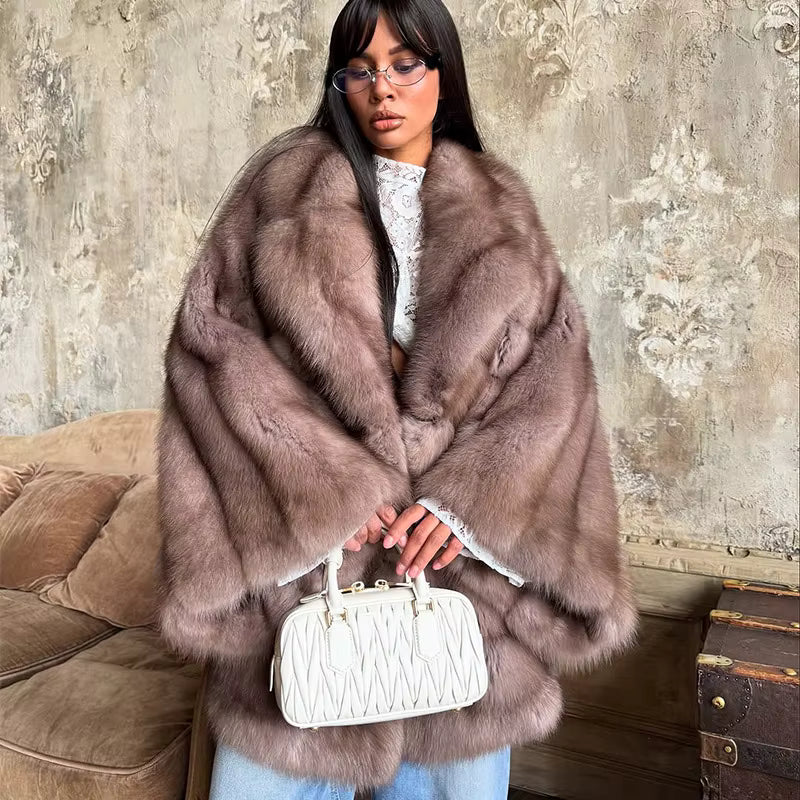 Mire Luxurious Faux Fur Coat