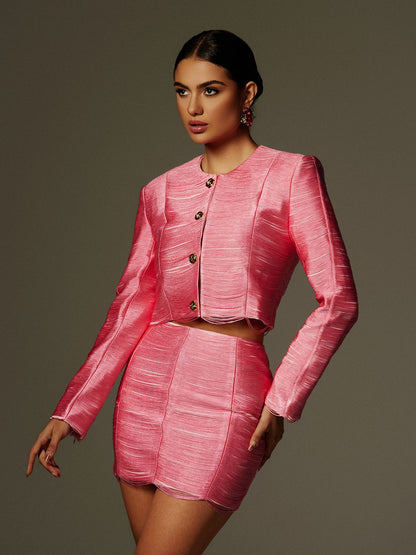 Set Blazer Button-Up a Maniche Lunghe Sagebrush