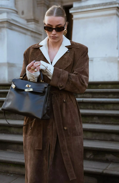 Sienna Suede Trench Coat