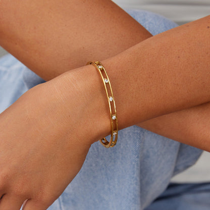 Bracciale Sofia in Cristallo e Oro