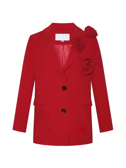 Set Blazer a Fiori con Maniche Lunghe Tambi