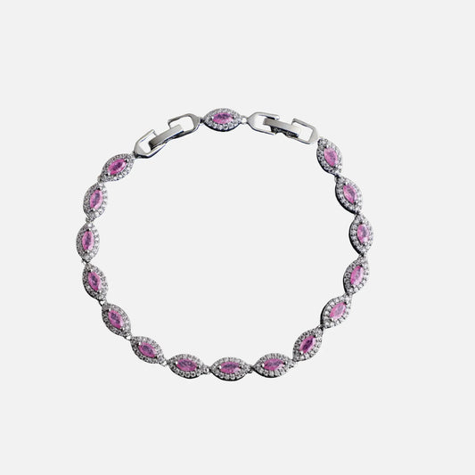 BRACCIALE ANGEL EYES ROSE - ARGENTO