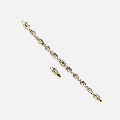 BRACCIALE CON PIETRE MULTIPLE - ORO