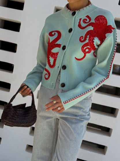 Hannah Octopus Knit Cardigan