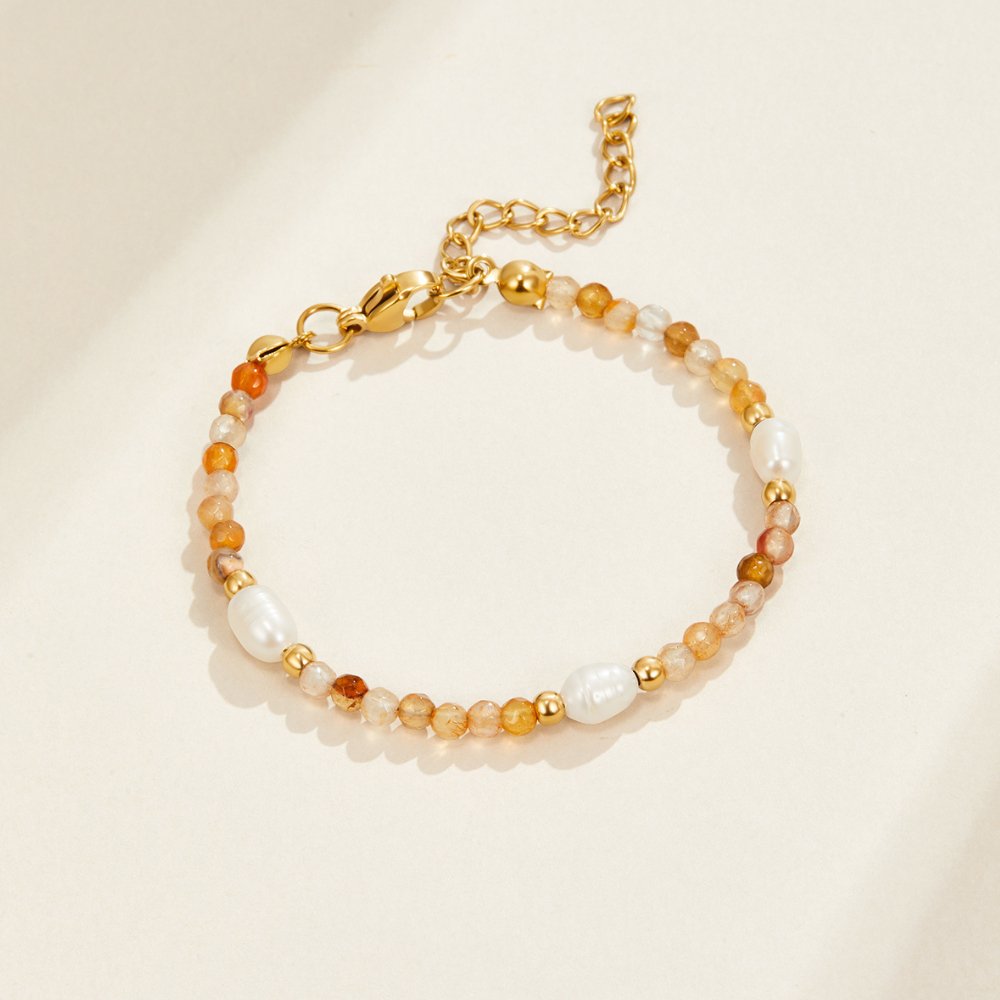 Bracciale in Agata e Perle
