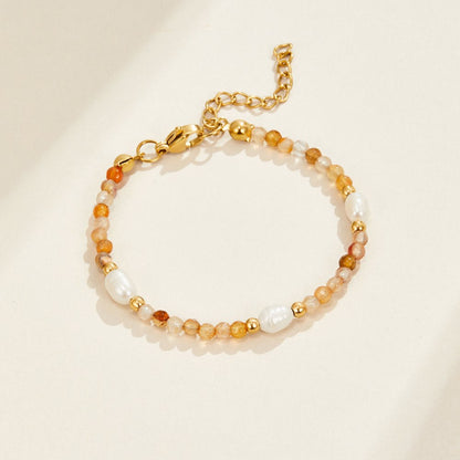 Bracciale in Agata e Perle