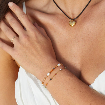 Bracciale in Agata e Perle
