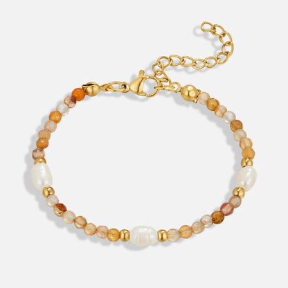 Bracciale in Agata e Perle