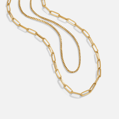 Amanda Layered Gold Chain Necklace