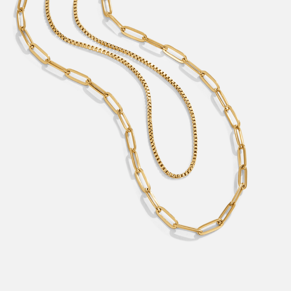 Collana a Catena in Oro Stratificato Amanda