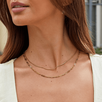 Collana a Catena in Oro Stratificato Amanda