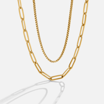 Amanda Layered Gold Chain Necklace