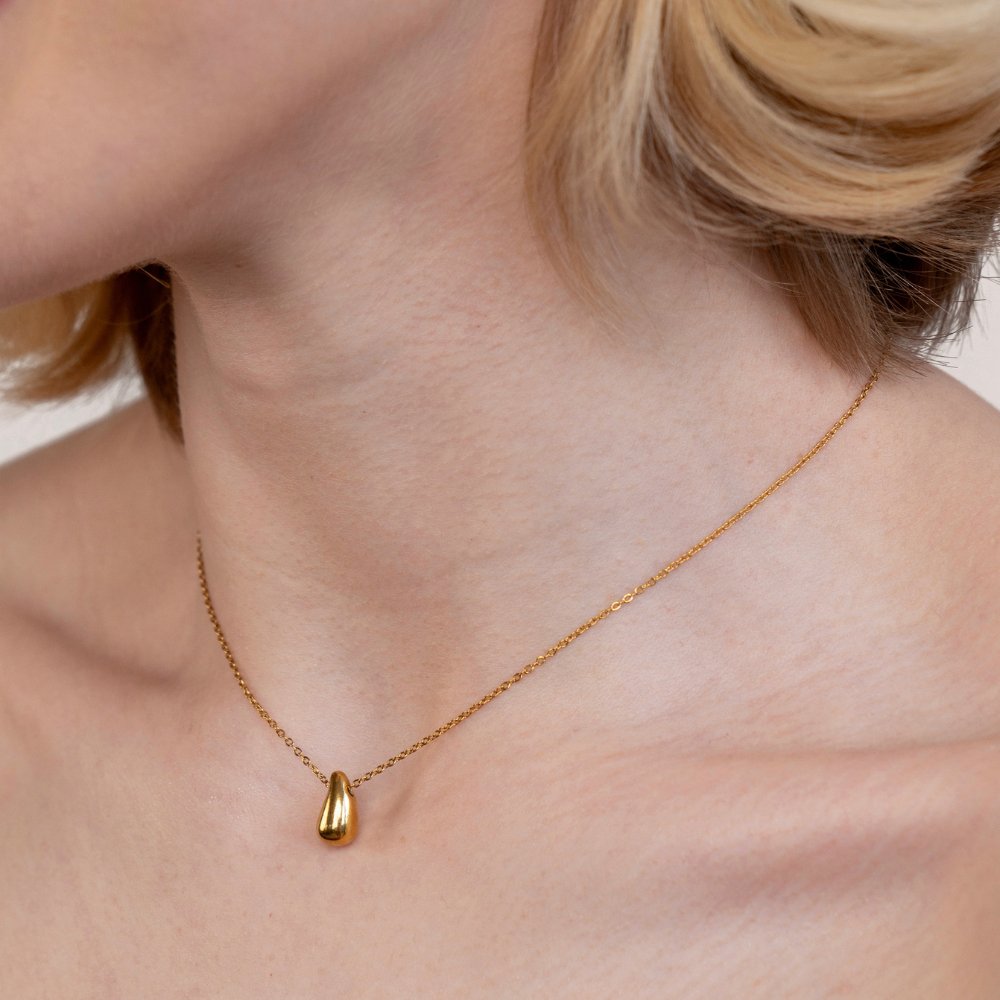 Collana Amara a Goccia D'Oro