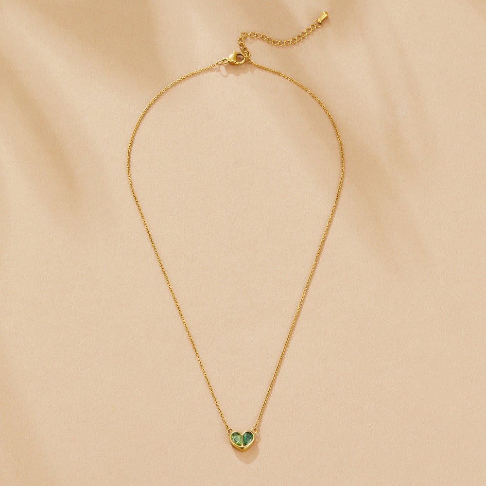 Collana con Cuore di Cristallo Amore